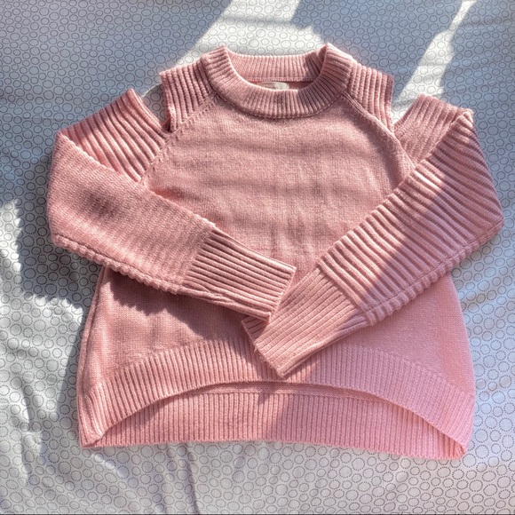 Moto-Inspired Cold Shoulder Sweater - Picture 5 of 8